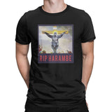 Rip Harambe T Shirt Noir