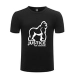 T Shirt Justice For Harambe Blanc