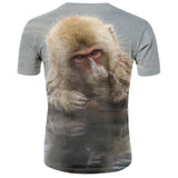 T-Shirt Singe </br> Macaque Doigt D'Honneur