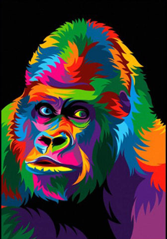 Tableau Gorille Pop Art