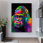 Toile Gorille Pop Art