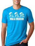 Viva La Evolution T Shirt Bleu