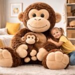 Singe en Peluche Géante