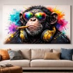 Tableau singe moderne